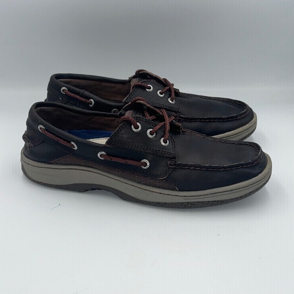 Sperry Top-Sider Other - Sperry‎ Top-Sider Billfish Mens Dark Brown Leather Boat Shoes Size 9